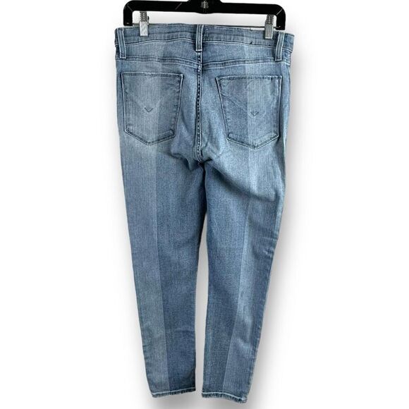 Hudson Women's 30 Barbara High Waist Crop Jeans Light Wash Distressed Denim - Picture 2 of 11